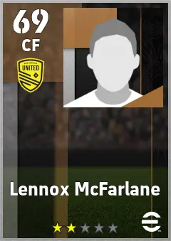 Montague Letley eFootball 2026 player card — 69 OVR CF