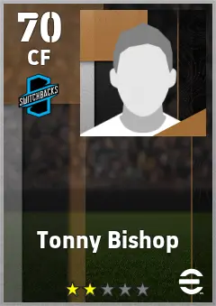 Tonny Bishop eFootball 2026 player card — 70 OVR CF