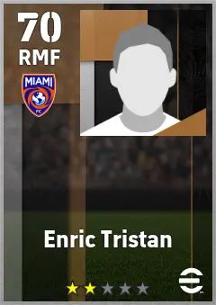 Enric Tristan eFootball 2026 player card — 70 OVR RMF