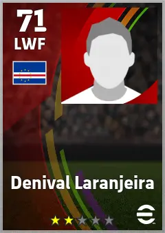 Denival Laranjeira eFootball 2026 player card — 71 OVR LWF