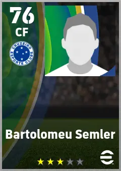 Bartolomeu Semler eFootball 2026 player card — 76 OVR CF
