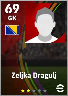Zeljka Dragulj eFootball 2026 player card — 69 OVR GK