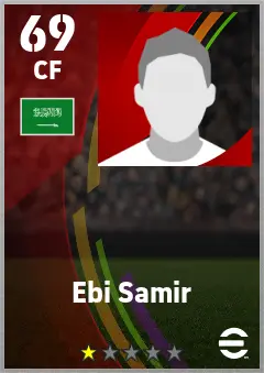 Ebi Samir eFootball 2026 player card — 69 OVR CF