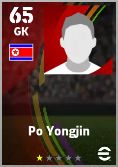 Po Yongjin eFootball 2026 player card — 65 OVR GK
