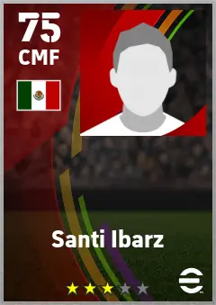 Santi Ibarz eFootball 2026 player card — 75 OVR CMF