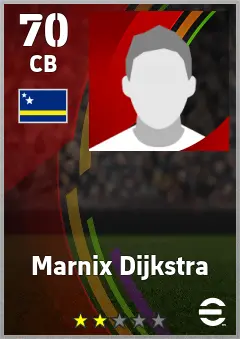 Marnix Dijkstra eFootball 2026 player card — 70 OVR CB