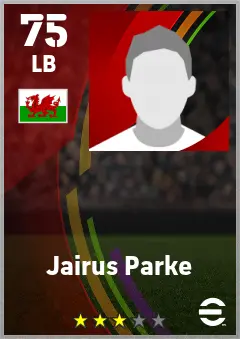 Jairus Parke eFootball 2026 player card — 75 OVR LB
