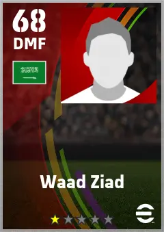 Waad Ziad eFootball 2026 player card — 68 OVR DMF
