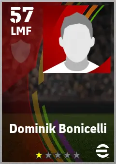Dominik Bonicelli eFootball 2026 player card — 57 OVR LMF