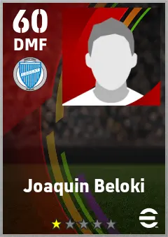 Joaquin Beloki eFootball 2026 player card — 60 OVR DMF