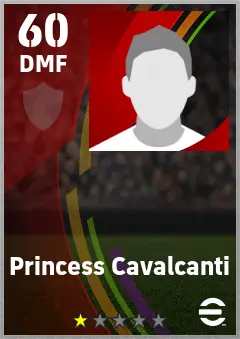 Princess Cavalcanti eFootball 2026 player card — 60 OVR DMF