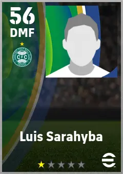 Luis Sarahyba eFootball 2026 player card — 56 OVR DMF