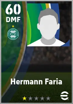 Hermann Faria eFootball 2026 player card — 60 OVR DMF