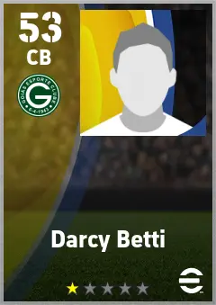 Darcy Betti eFootball 2026 player card — 53 OVR CB