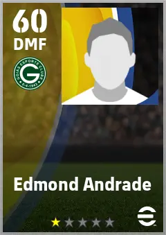 Edmond Andrade eFootball 2026 player card — 60 OVR DMF