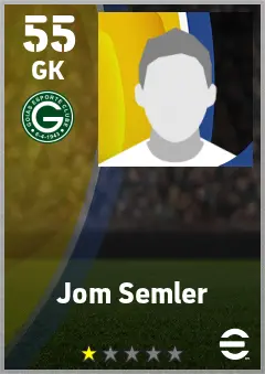 Jom Semler eFootball 2026 player card — 55 OVR GK