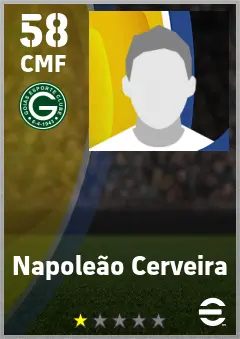 Napoleao Cerveira eFootball 2026 player card — 58 OVR CMF