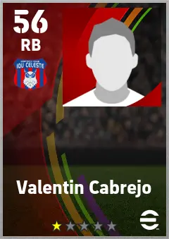Valentin Cabrejo eFootball 2026 player card — 56 OVR RB