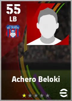 Achero Beloki eFootball 2026 player card — 55 OVR LB