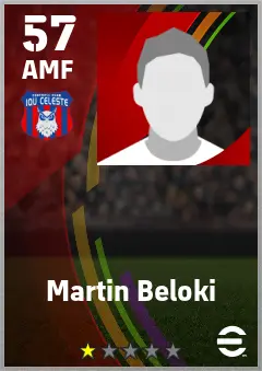 Martin Beloki eFootball 2026 player card — 57 OVR AMF