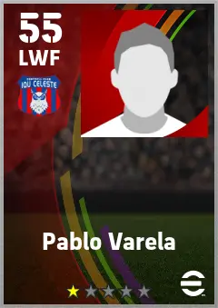 Pablo Varela eFootball 2026 player card — 55 OVR LWF