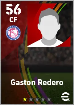 Gaston Redero eFootball 2026 player card — 56 OVR CF