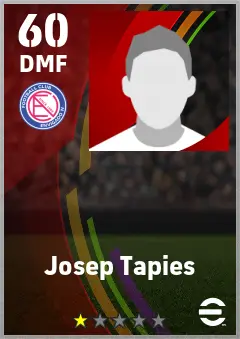 Josep Tapies eFootball 2026 player card — 60 OVR DMF