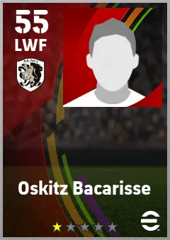 Oskitz Bacarisse eFootball 2026 player card — 55 OVR LWF
