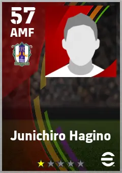 Junichiro Hagino eFootball 2026 player card — 57 OVR AMF