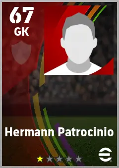 Hermann Patrocinio eFootball 2026 player card — 67 OVR GK