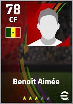Benoit Aimee eFootball 2026 player card — 78 OVR CF