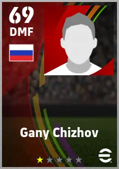 Gany Chizhov eFootball 2026 player card — 69 OVR DMF