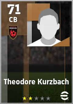Theodore Kurzbach eFootball 2026 player card — 71 OVR CB