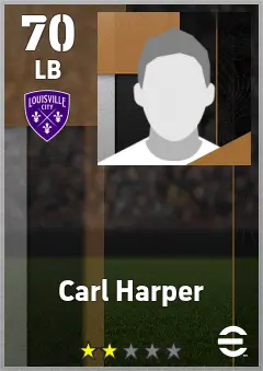Carl Harper eFootball 2026 player card — 70 OVR LB