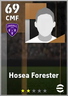 Hosea Forester eFootball 2026 player card — 69 OVR CMF