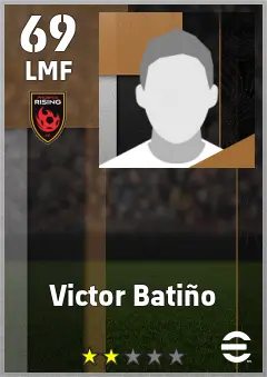 Victor Batino eFootball 2026 player card — 69 OVR LMF