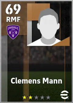 Clemens Mann eFootball 2026 player card — 69 OVR RMF