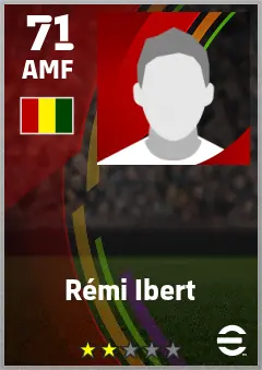 Remi Ibert eFootball 2026 player card — 71 OVR AMF