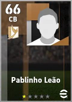 Pablinho Leao eFootball 2026 player card — 66 OVR CB