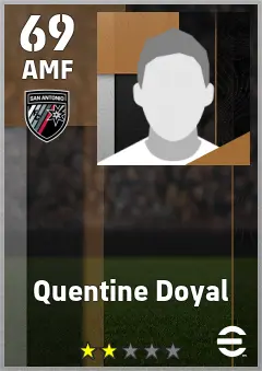 Quentine Doyal eFootball 2026 player card — 69 OVR AMF