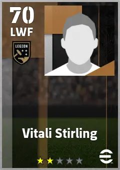 Finn Lanchester eFootball 2026 player card — 70 OVR LWF