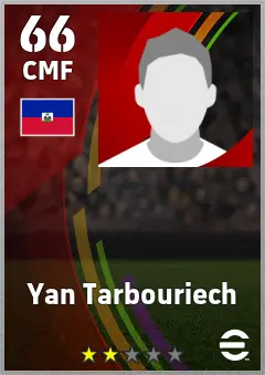 Yan Tarbouriech eFootball 2026 player card — 66 OVR CMF