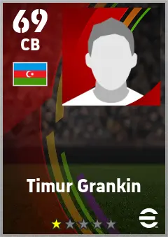 Timur Grankin eFootball 2026 player card — 69 OVR CB