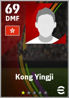 Kong Yingji eFootball 2026 player card — 69 OVR DMF