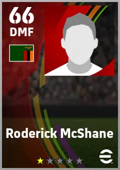 Roderick McShane eFootball 2026 player card — 66 OVR DMF