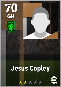 Jesus Copley eFootball 2026 player card — 70 OVR GK