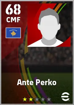 Ante Perko eFootball 2026 player card — 68 OVR CMF