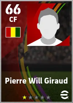 Pierre Will Giraud eFootball 2026 player card — 66 OVR CF