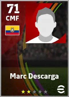 Marc Descarga eFootball 2026 player card — 71 OVR CMF