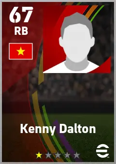 Kenny Dalton eFootball 2026 player card — 67 OVR RB